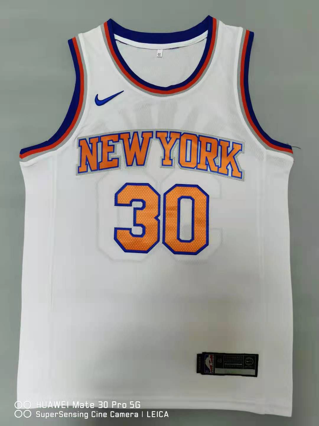 Men New York Knicks #30 Randle White 2021 Nike Game NBA Jersey